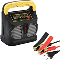URAQT Cargador de Batería- 10A 12V-24V Mantenimiento Automático e Inteligente con Múltiples Protecciones para…